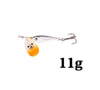 Appât Artificiel Spinner Avec Triple Hameçon Pour La Pêche En Mer, Leurre Pour Attraper Des Poissons, Matériel Pour Pêcher À La Traîne, Avec Paillettes