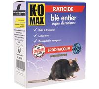 Appât céréales - raticide - blé entier - super dératissant - 140 g - 7 sach