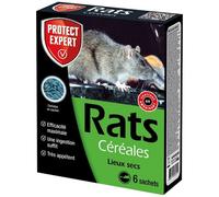 Appât céréales - rats - 150 g - 6 sachets de 25 g