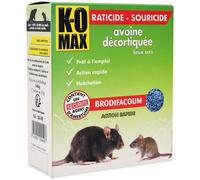Appât céréales - rats et souris - avoine décortiquée - 140 g