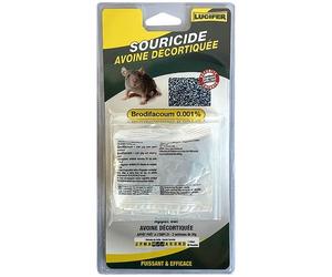 Appât céréales - souricide - avoine décortiquée - 40 g - 2 sachets de 20 g