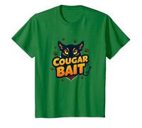 Appât Cougar : Humour Chasseurs de Femmes âgées spirituelles T-Shirt, Enfant, Vert Kelly, 3 Ans
