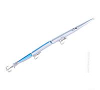 Appât coulant articulé avec trois sections flexibles pour un mouvement naturel et une réponse accrue aux frappes des espèces de poissons prédateurs (2#)