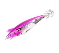 Appât de pêche 7 cm Simulation de crevettes en bois avec double crochet aiguille parapluie et connexion rotative pour une action optimale (004)