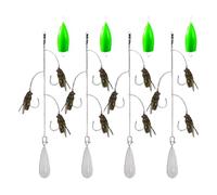 Appât De Pêche À La Mouche | Appât Multi-Hameçon pour Pêche À La Mouche - Accessoires pour Eau Douce et Salée avec Aides de Lancer pour, la Montagne, Les Ruisseaux, la