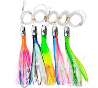 Appât de pêche à la traîne en pieuvre 22 cm, 85 g pour la pêche en mer, attirant les poissons carnivores comme l'espadon et le marlin (22 cm/85 g B)