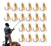 Appât de Pêche à,Lot de 20 Mouches artificielles - Leurres D'Extérieur | pour La Truite, La Perche, Poisson-Chat, Le Bar, Plein Air, Lac, Rivière, Lancer Et Traîne