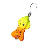 Appât de pêche avec design double section en métal avec perles sonnantes pour une meilleure attraction des poissons, léger et portable (C)
