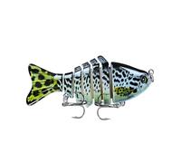 Appât de pêche bionique en Plastique avec hameçon Triple Pointu Leurre de Natation 3D adapté à Tous Les Types d'eaux Tout comme Un Vrai Petit Poisson Qui nage Tout Seul (1,G)