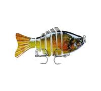 Appât de pêche bionique en Plastique avec hameçon Triple Pointu Leurre de Natation 3D adapté à Tous Les Types d'eaux Tout comme Un Vrai Petit Poisson Qui nage Tout Seul (1,A)