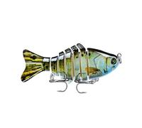 Appât de pêche bionique en Plastique avec hameçon Triple Pointu Leurre de Natation 3D adapté à Tous Les Types d'eaux Tout comme Un Vrai Petit Poisson Qui nage Tout Seul (1,M)