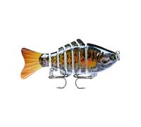 Appât de pêche bionique en Plastique avec hameçon Triple Pointu Leurre de Natation 3D adapté à Tous Les Types d'eaux Tout comme Un Vrai Petit Poisson Qui nage Tout Seul (1,E)