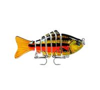 Appât de pêche bionique en Plastique avec hameçon Triple Pointu Leurre de Natation 3D adapté à Tous Les Types d'eaux Tout comme Un Vrai Petit Poisson Qui nage Tout Seul (1,N)
