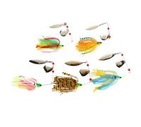 Appât de Pêche en Métal 16g, Poisson, Hameçon et Émerillon | Flash Visible, Vibration Réduite, Portable, pour Pêche du Snakehead Carpe