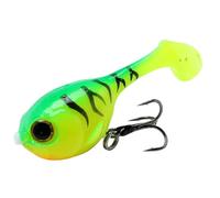 Appât de Pêche en Silicone, Ensemble de vers Souples et Cuillères pour la Pêche en Mer - Accessoires Efficaces Leurre Wobbler(Groen)