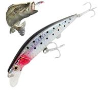 Appât de pêche, leurre de pêche 4, 7'' appât Vibrant Lumineux avec Action nage réaliste, Recharge Rapide, nage avec Distance et précision améliorées pour l'eau salée