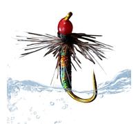 Appât de Pêche | Mini Leurre Fly Crank Swimbair | Appât Nageur Réfléchissant avec Hameçon,pour la Pêche en Eau Salée et en Eau Douce, pour Les Poissons comme Le Bluegill, la Truite, Le