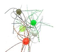 Appât en Forme De Dés - 5 Appâts Cubiques pour La Pêche du Bar,Kit De Remplacement Léger pour Leurre Nageur pour Pêche en Mer Et Eau Douce pour Débutants Ciblant Crappie Doré Truite en Lac Et en