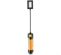 Appât lumineux LED pour pêche de nuit, lampe rechargeable de 30 heures avec adsorption magnétique et tuyau de positionnement flexible (jaune)