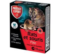 Appât pâte - rats et souris - 150 g - 15 sachets de 10 g