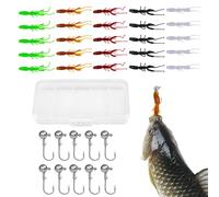 Appât pour La Pêche À La Perche | Kit De Leurres Souples pour Truite,Leurres Souples, Jigs et Équipement pour Eau Douce, Eau Salée, Lac, Mer et Aventures en Plein Air pour Truite