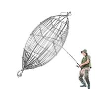Appât pour piège à écrevisses | Mangeoire avec cage à appâts | Panier portable en acier inoxydable pour leurre, appât de fond et récif