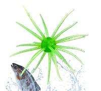 Appât pour prédateurs - ver Mou | Leurre de pêche | Leurre en Caoutchouc Design oursin pour la pêche au Bar, étang à truites, Accessoires pour Black Bass, Lot de 10, extrêmement Doux et