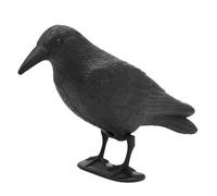 Appât Pratique Pour La Chasse Au Corbeau, Revêtement Noir, Corps Entier, Debout, Avec Pieds Noirs, Nouveau, Taille Réaliste, Plastique, 1 Pièce