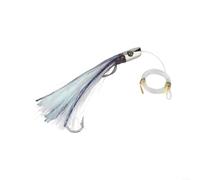 Appât souple pour pieuvre 22 cm 85 g Crochet en acier inoxydable pour | Crochets en acier inoxydable 9/0, tête lestée en plomb, 6 couleurs vives, idéal pour les grands poissons prédateurs