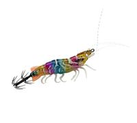 Appâts à calmars - Équipement De Que Dans Le Foncé - Hameçons De Forme De Crevettes | Pour Eau Rivières Lacs Étangs pour Vacances Familiales Nuits