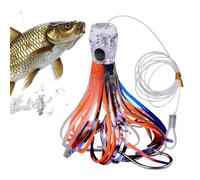 Appâts à la traîne, appâts artificiels pour poissons d'eau salée et pour truites, cuillère ondulante réaliste pour achigan à grande truite, poisson, chat, eaux douces de mer, de nuit, kayak surf vol