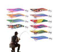 Appâts de crevettes incandescentes, appâts artificiels pour crevettes - Technologie UV Poisson Deux combats - Léger eau douce et eau salée pour hommes et femmes