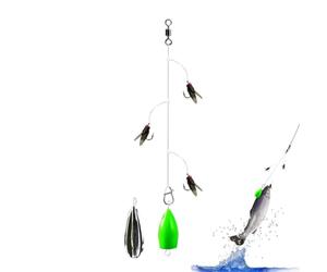 Appâts de pêche à, Hameçon d'appât attracteur de pêche Crochets de à | Anglers de poissons de pêche, des leurres de basse réalistes pour la déroute, le saumon, la truite arc-e