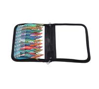 Appâts de pêche au calmar avec Yeux réalistes 3D, leurres de crevettes d'eau salée à Queue Lumineuse, appâts à Crochet de gabarit de calmar en Nylon ABS à taux de réussite élevé (3.0#)