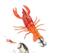 Appâts de pêche génériques - Petit appât de natation aux crevettes - Appât de pieuvre d'eau douce - Pour truite, perche, carpe, saumon, poisson-chat, eau douce, lac, bateau, kayak