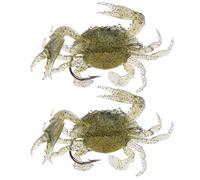 Appats De Pêche, Leurre De Pêche en Crabe,3 Options 3 Pièces Leurres De Pêche Excellent Effet Visuel Leurre De Poisson Crabe, Pêche en Mer pour La Pêche Sauvage(1#)