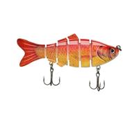 Appâts pour bass,Ensemble de poisson à 6 segments - Proie dure pour le bar | Pour Débutants, Hommes, Femmes, Truite, Poisson Chat, Eaux Douces, Bateau, Traine, Lac