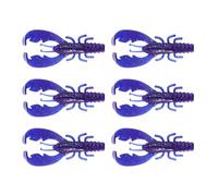 Appâts souples en forme d'écrevisse - 6pcs Appât de pêche biomimétique, Swimbaits à action réaliste, Matériau souple | Outil de pêche polyvalent avec capacité de largage de poisson Attirer les poisson