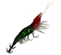 Appâts souples pour perche, appâts UV en forme de crevette, appâts pour crevettes, pour amateurs et en eau douce et salée