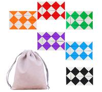 APPCXOKL Lot de 12 Jouet Serpent Magique Rubik's Cube à 24 Segments, Jouet Pliant règle Magique Snake Puzzle, Puzzle Créatif en ABS de Haute Qualité pour Enfants