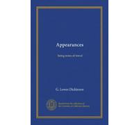 Appearances: being notes of travel