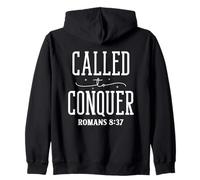 Appel à Conquérir Romains 8:37 - Design Motivant Sweat à Capuche