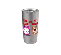 Appel à tous les amoureux des chats pour miauler minuit Gobelet isotherme en acier inoxydable double paroi