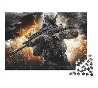 Appel au Devoir Puzzle 500 Pieces Cadeau Unique Jeu Éducatif Challenge Toy À De Qualité Supérieure Peinture Art pour Adultes Et Enfants À Partir De 14 Ans 500pcs (52x38cm)