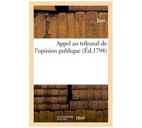 Appel au tribunal de l'opinion publique