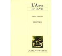 L'appel de la vie - pièce en trois actes - Arthur Schnitzler - Actes Sud-Papiers - Livre