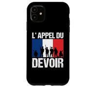 Appel du Devoir Patriote France Soldat Drapeau Français Coque pour iPhone 11