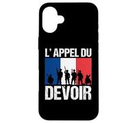 Appel du Devoir Patriote France Soldat Drapeau Français Coque pour iPhone 16 Plus