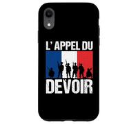 Appel du Devoir Patriote France Soldat Drapeau Français Coque pour iPhone XR