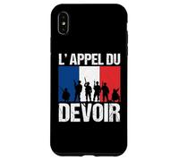 Appel du Devoir Patriote France Soldat Drapeau Français Coque pour iPhone XS Max